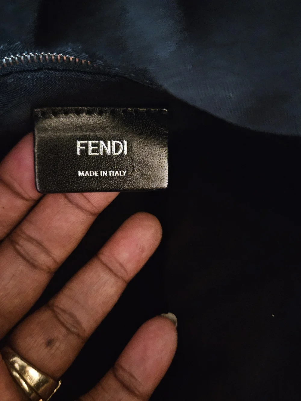 Fendi Faces Nylon Tote Bag W/ Wallet